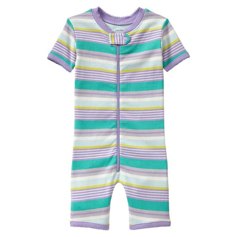 18-24 Gap sleeper pajamas pastel striped 1pc pj